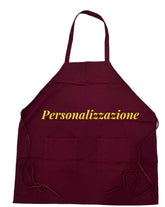 Grembiule da lavoro / cucina con RICAMO IN OMAGGIO