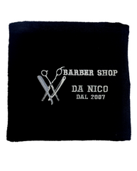 Asciugamano nero per Saloon CON RICAMO IN OMAGGIO (confezione da 12 pz)