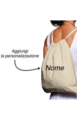 Sacca/Borsa in cotone con RICAMO IN OMAGGIO