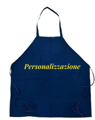 Grembiule da lavoro / cucina con RICAMO IN OMAGGIO